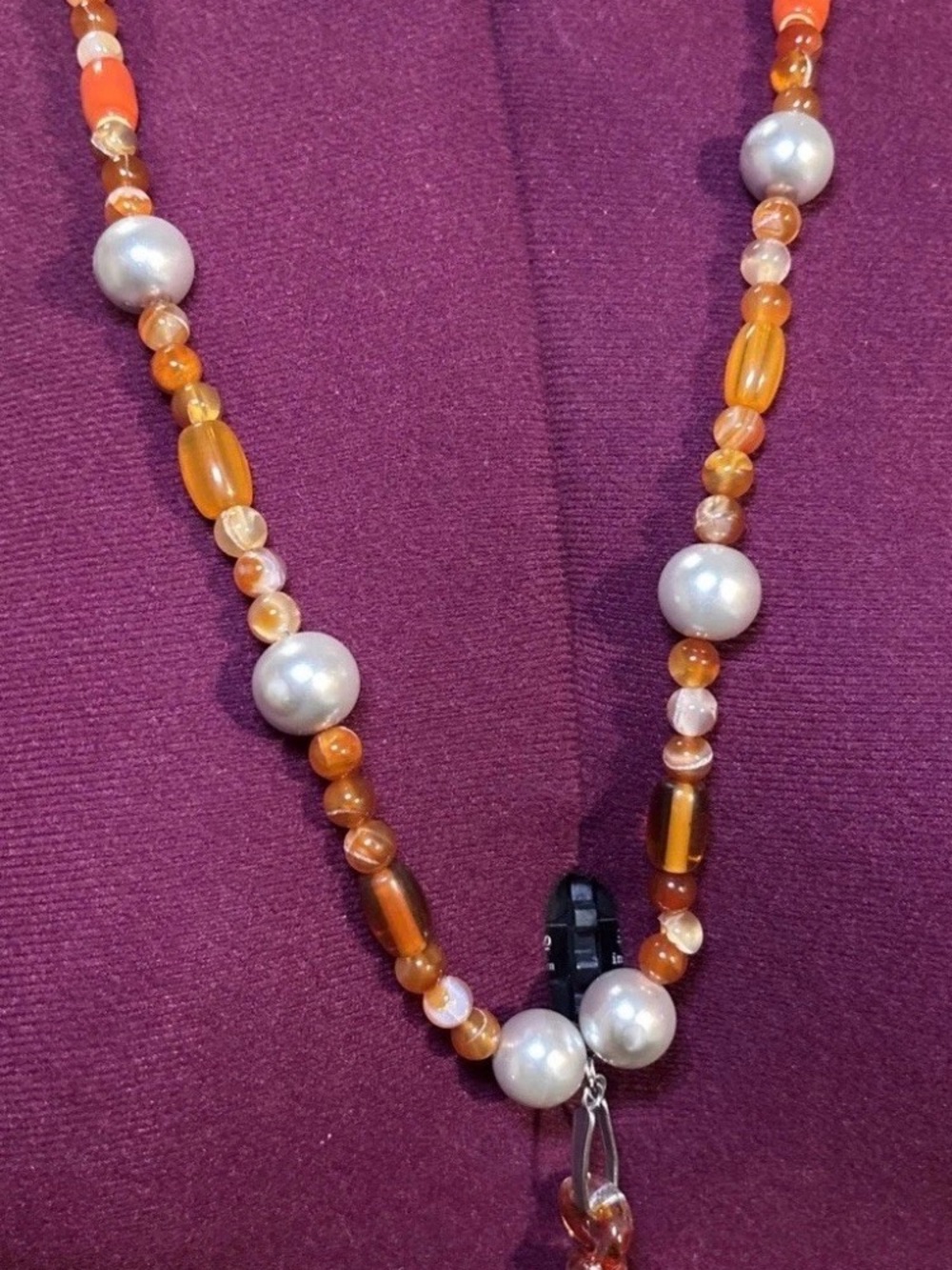 Vintage Jbb Joshua Benbassat Statement Necklace 18”